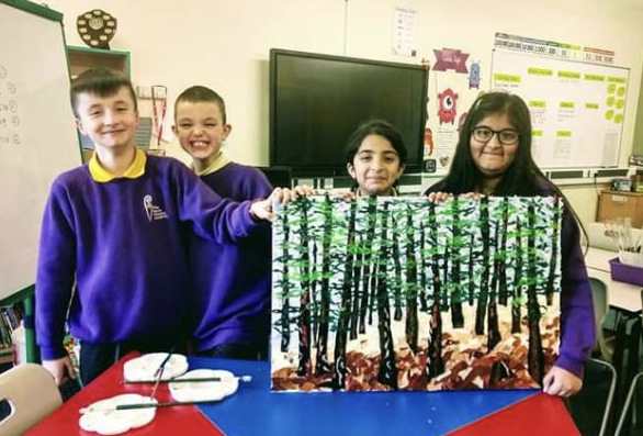 Award-winning artist inspires pupils